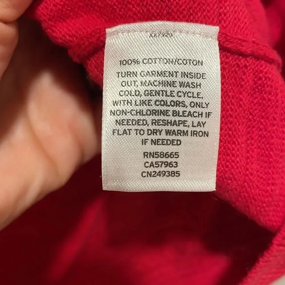 Caslon woman’s three quarter length red sweater